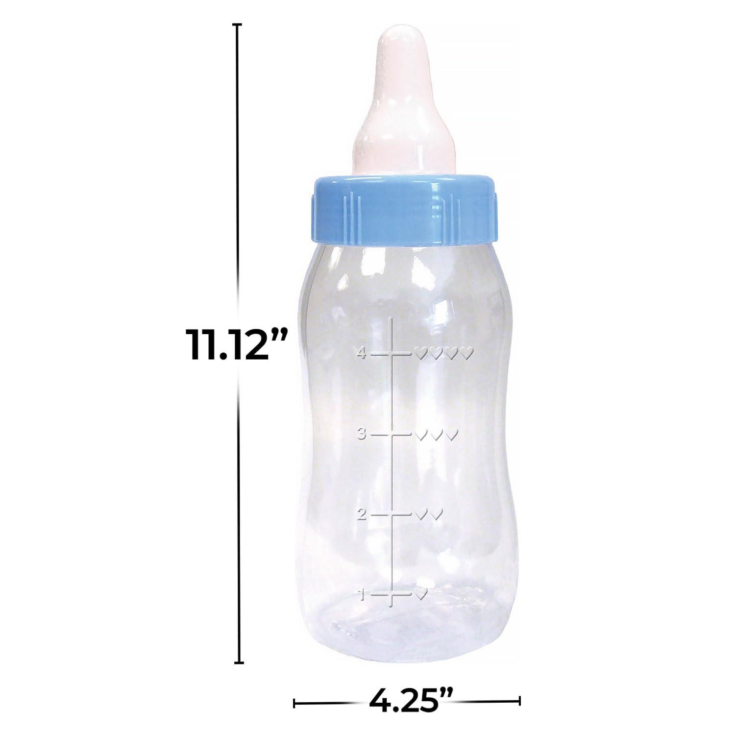 imageAmscan Blue Baby Plastic Bottle Bank 1112quot x 425quot 1 Count Perfect for Baby Showers ampamp Gender Reveal CelebrationsBlue