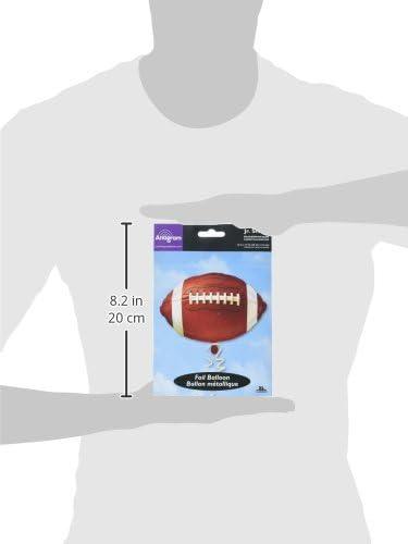 imageAnagram International Championship Football Party Balloon 18quot Brown and White