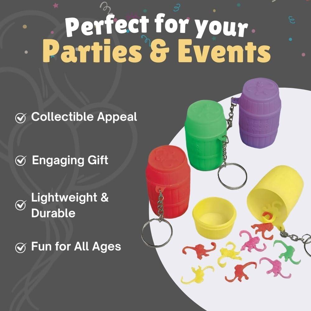 imageAssorted Colors Monkey Game Plastic Keychain  2quot x 15quot Pack Of 1  Perfect For Kids Parties Favors ampamp Collection  72 Pcs