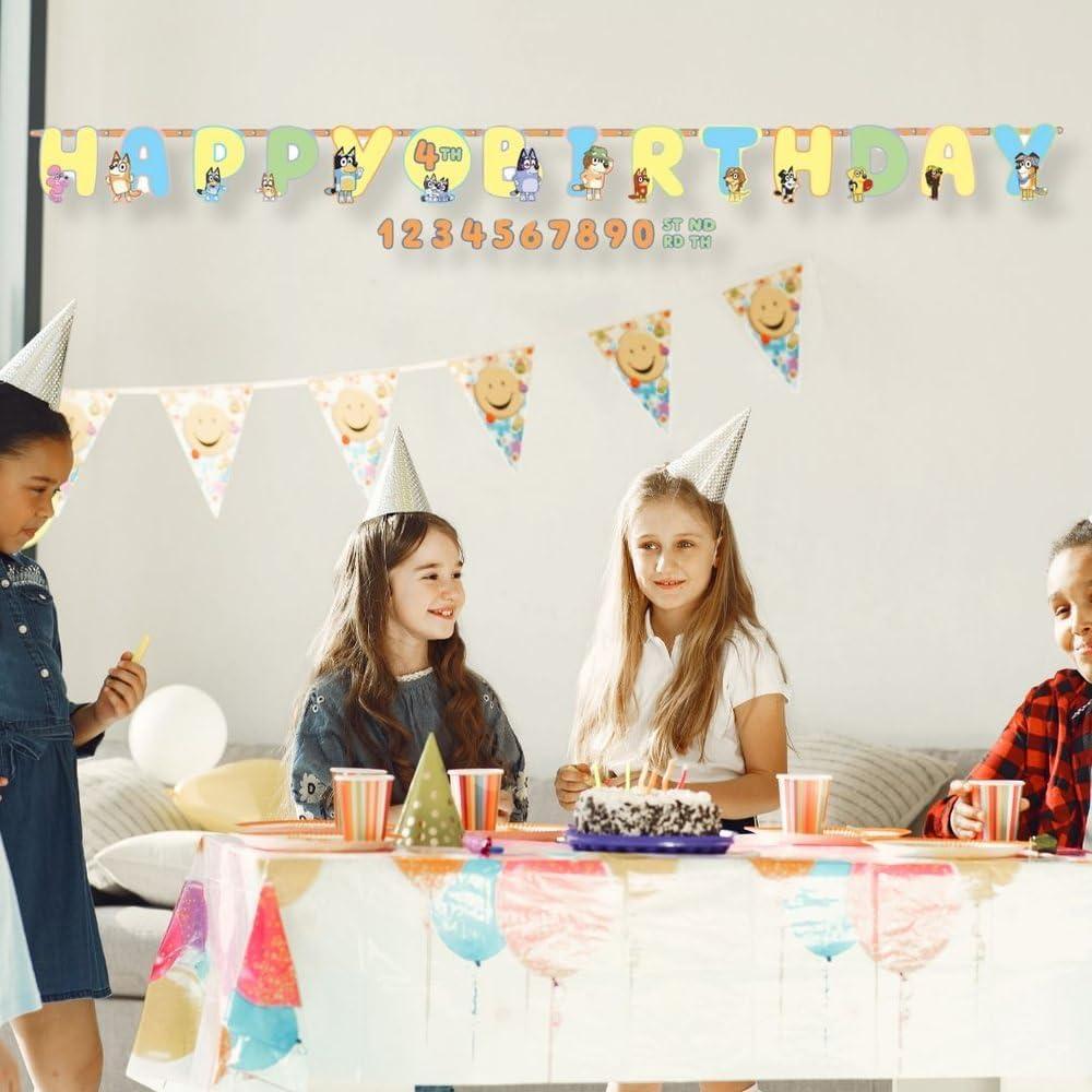 imageBluey Multicolor Jumbo Add An Age Paper Letter Banner 10quot x 105 Pack Of 1 Perfect For Birthday Parties ampamp CelebrationsBluey