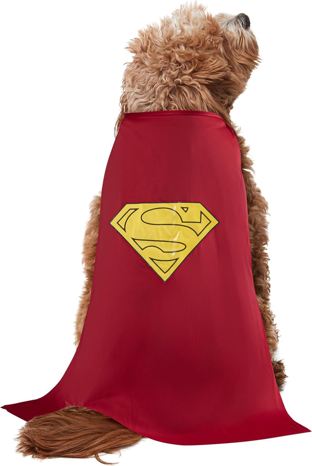 imageDC Comics Superheroes Superman Pet Costume for For Dogs or Cats by Rubies SmallMedium Pack of 1