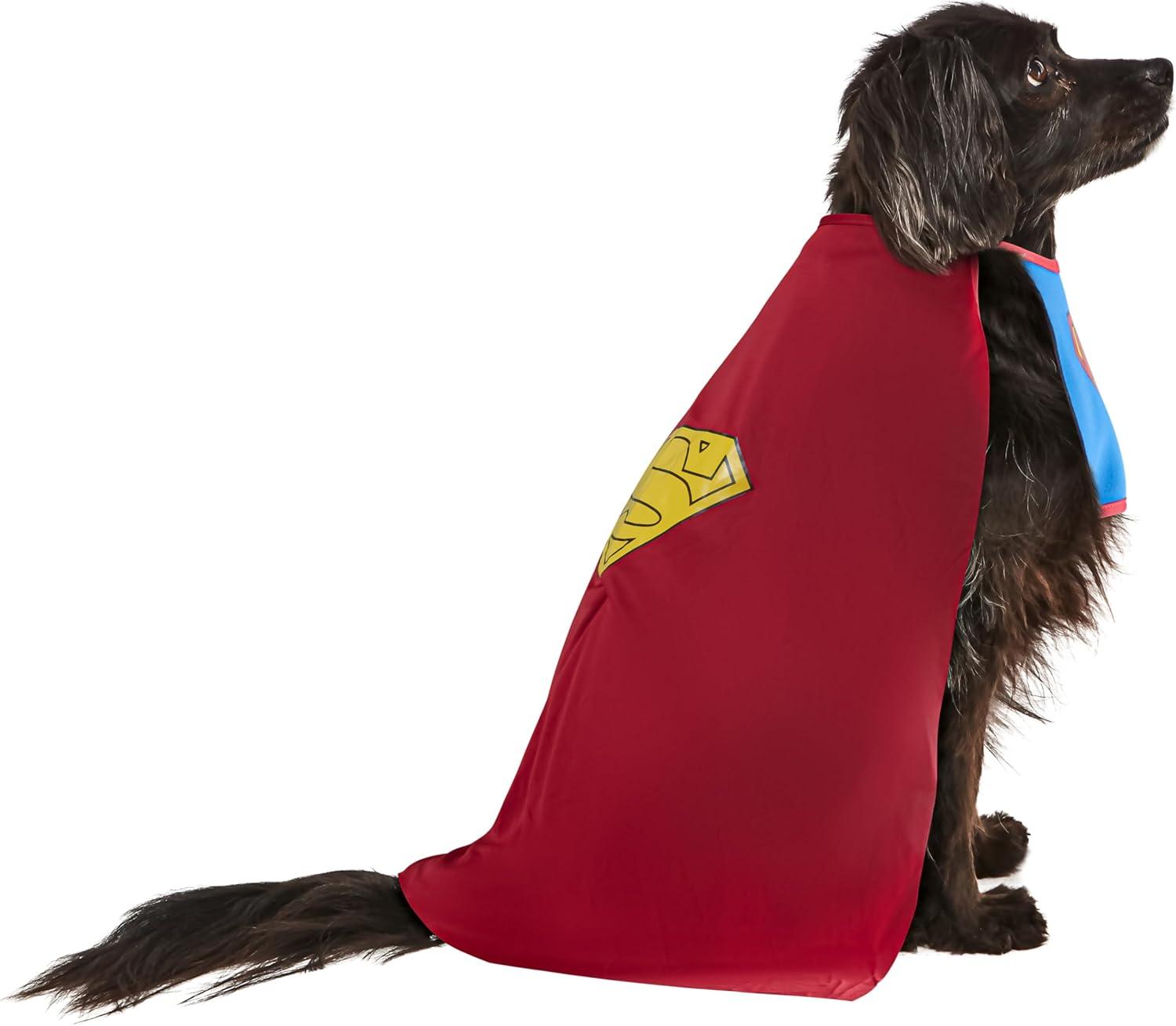 imageDC Comics Superheroes Superman Pet Costume for For Dogs or Cats by Rubies SmallMedium Pack of 1