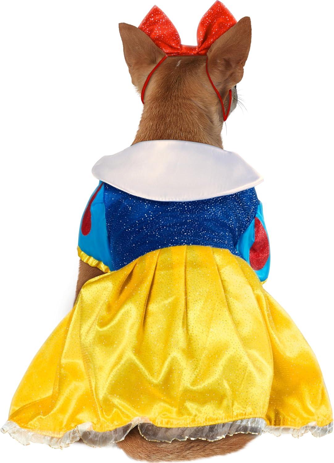 imageDisney Princesses Snow White Pet Costume for For Dogs or Cats by Rubies SmallSnow White