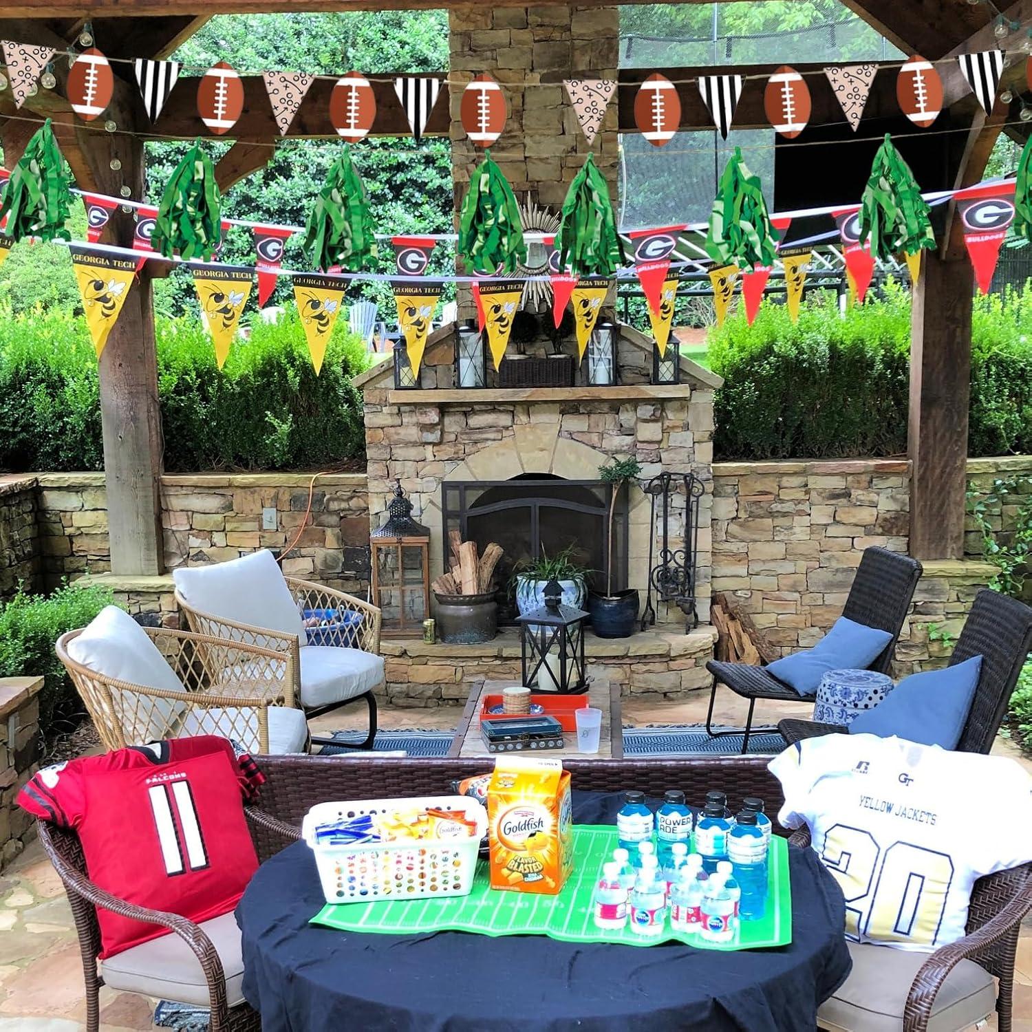 imageMulticolor Ready Set Football Banner Kit  72quot 1 Set  Ideal for Game Day Decorations ampamp Parties