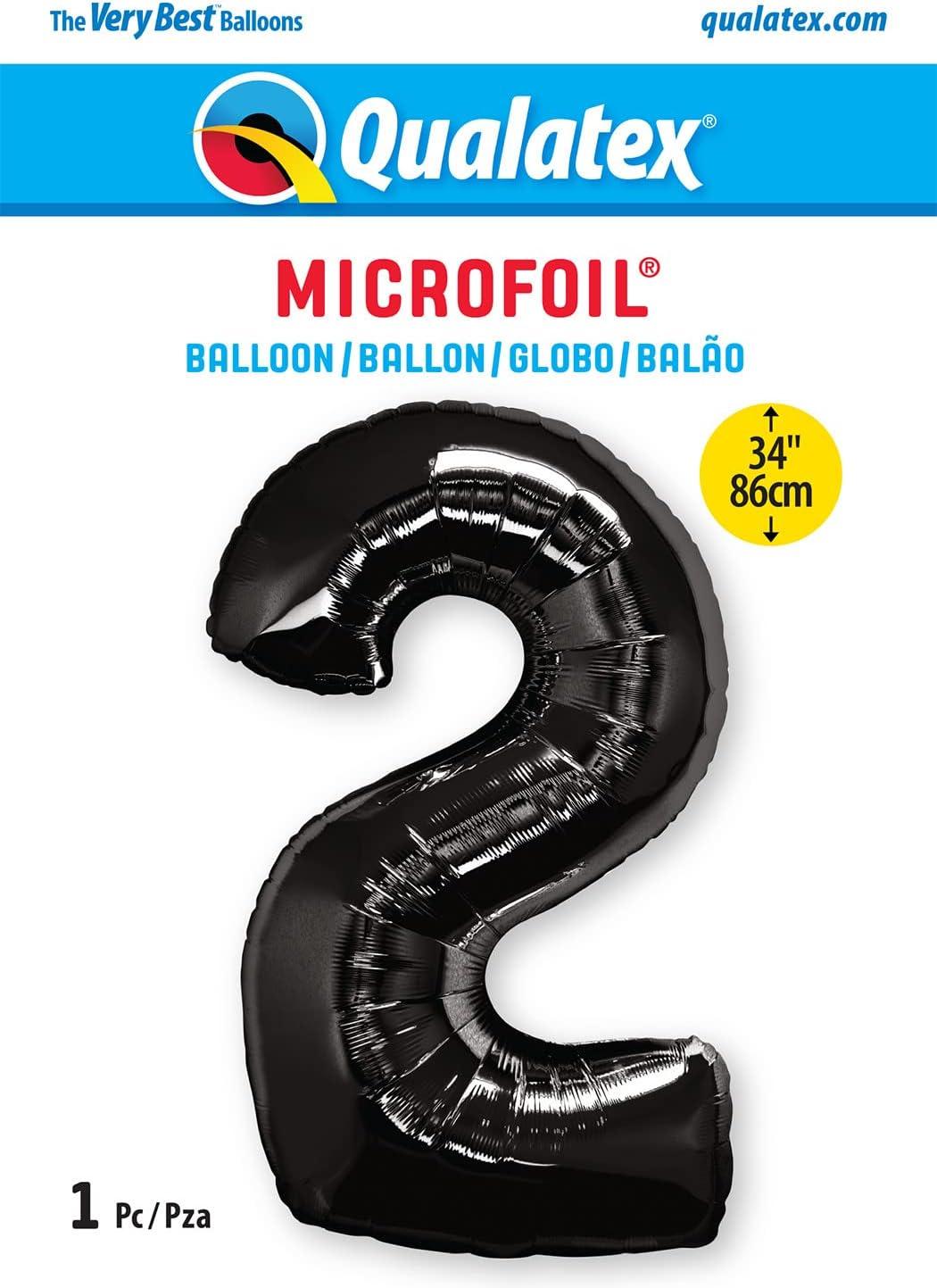 imageQUALATEX 34quot NUMBER EIGHT SAPPHIRE BLUE BALLOONBlack