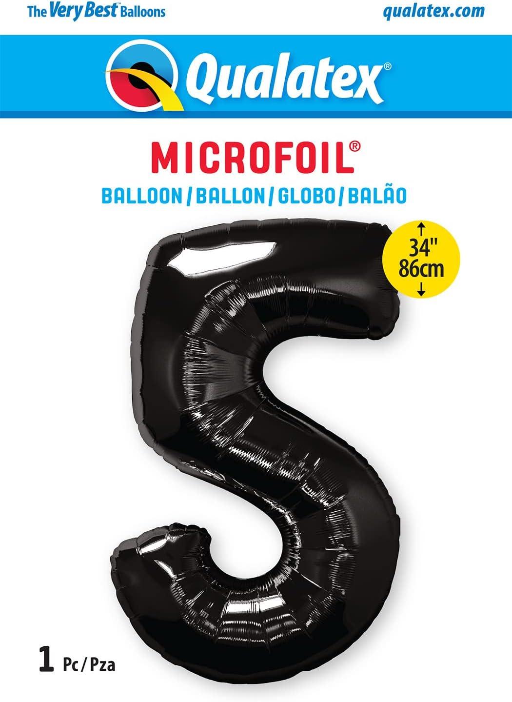 imageQUALATEX 34quot NUMBER EIGHT SAPPHIRE BLUE BALLOONBlack