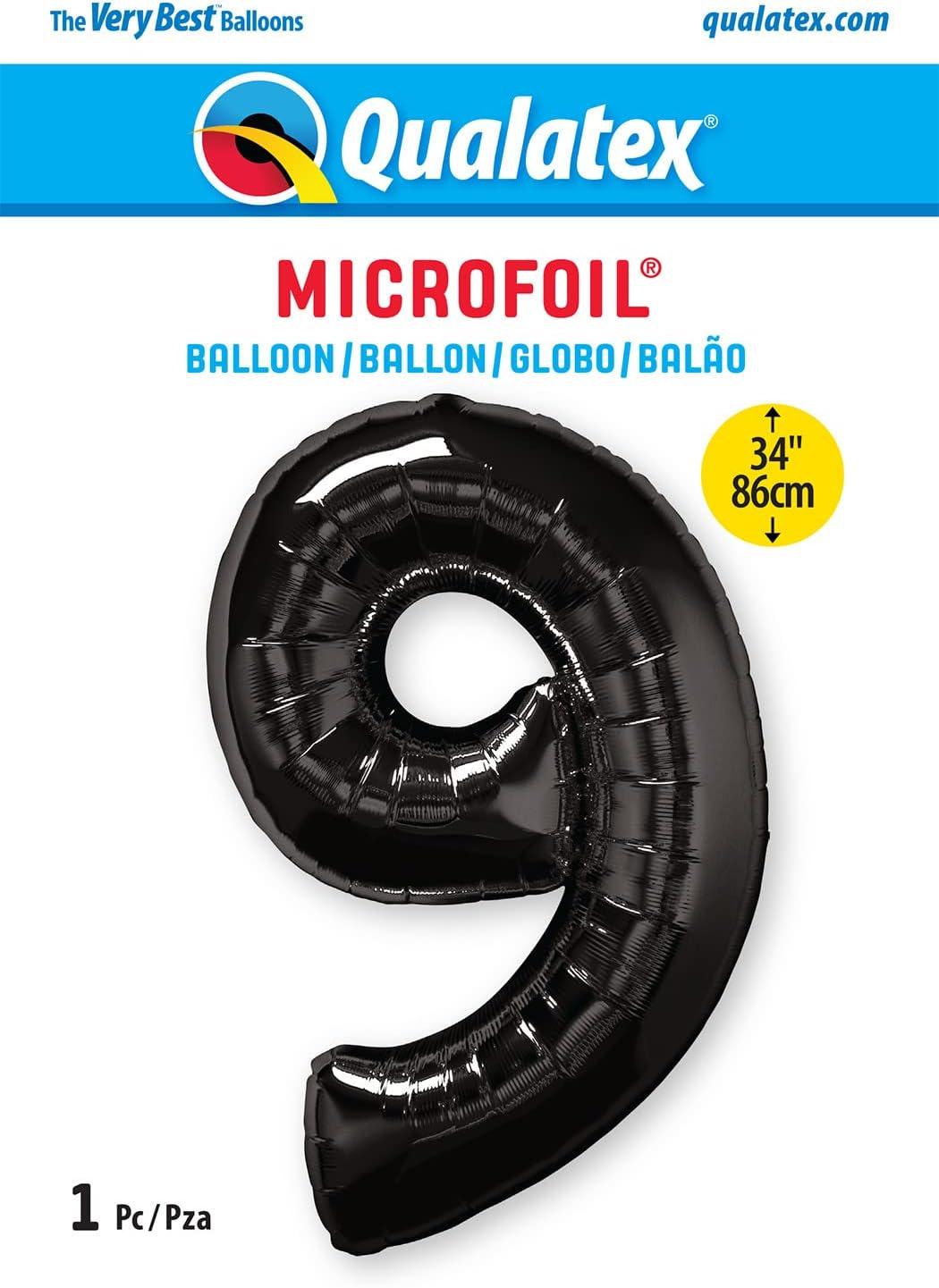 imageQUALATEX 34quot NUMBER EIGHT SAPPHIRE BLUE BALLOONBlack