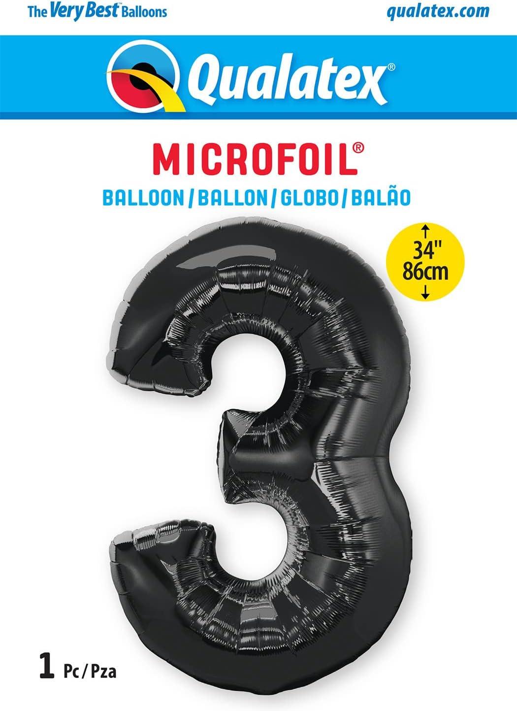 imageQUALATEX 34quot NUMBER EIGHT SAPPHIRE BLUE BALLOONBlack