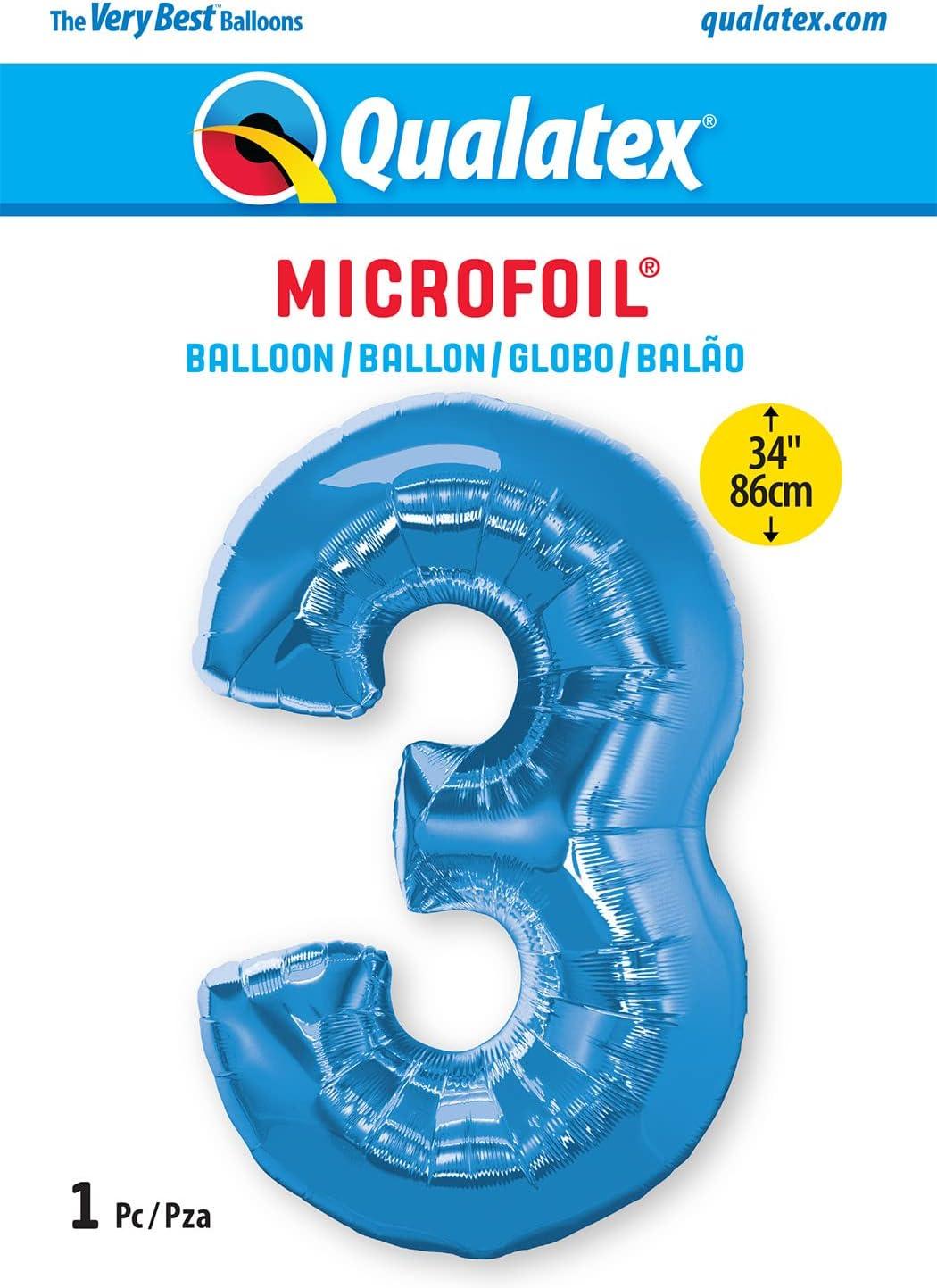 imageQUALATEX 34quot NUMBER EIGHT SAPPHIRE BLUE BALLOONBlue