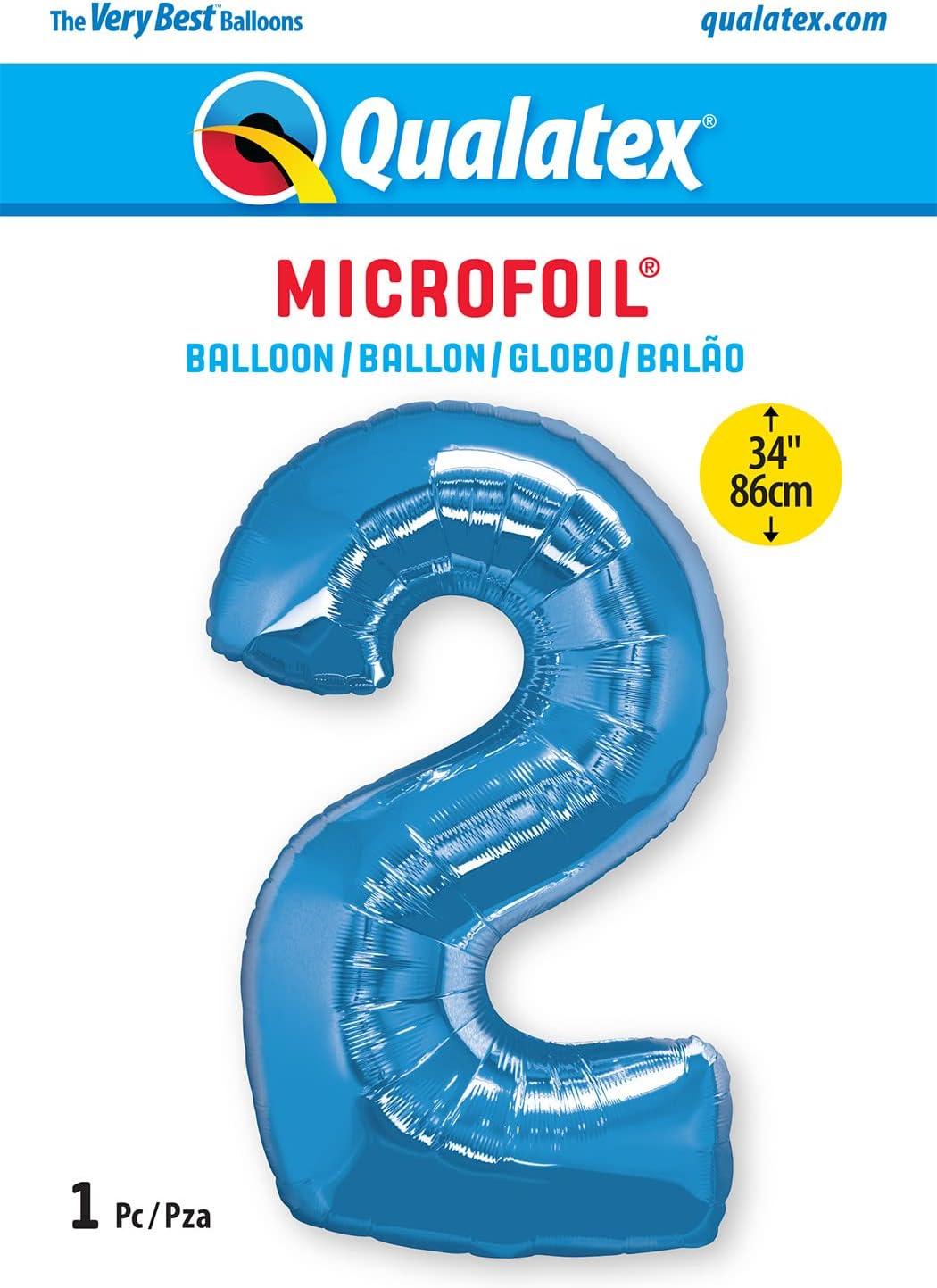 imageQUALATEX 34quot NUMBER EIGHT SAPPHIRE BLUE BALLOONBlue