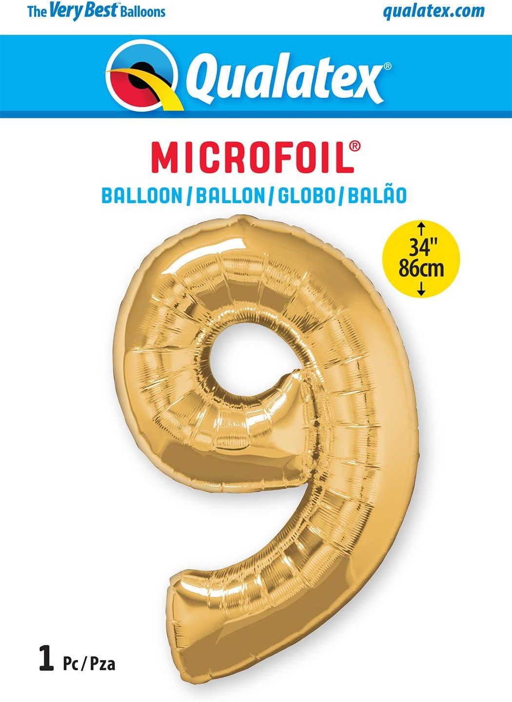 imageQUALATEX 34quot NUMBER EIGHT SAPPHIRE BLUE BALLOONGold