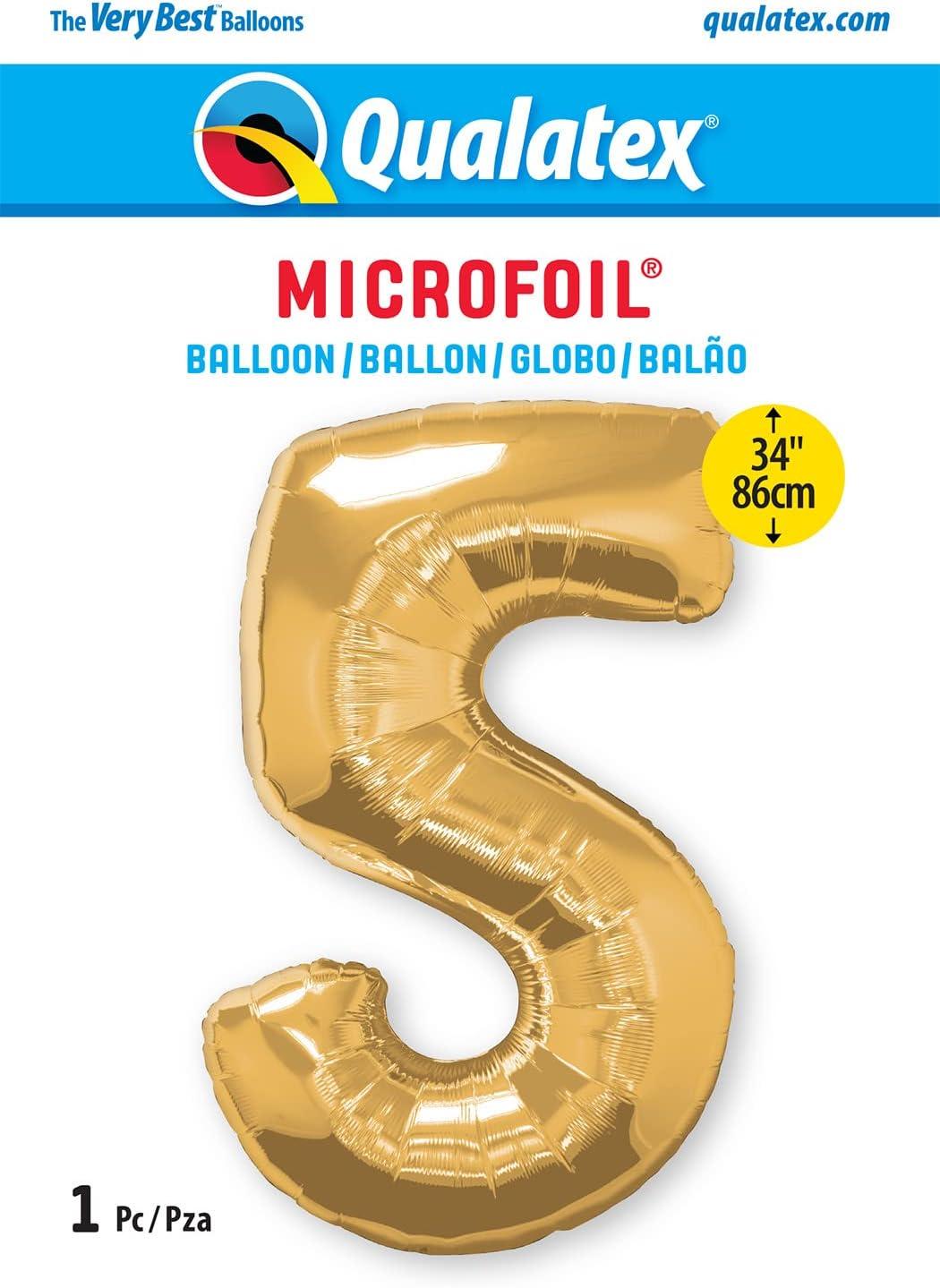 imageQUALATEX 34quot NUMBER EIGHT SAPPHIRE BLUE BALLOONGold