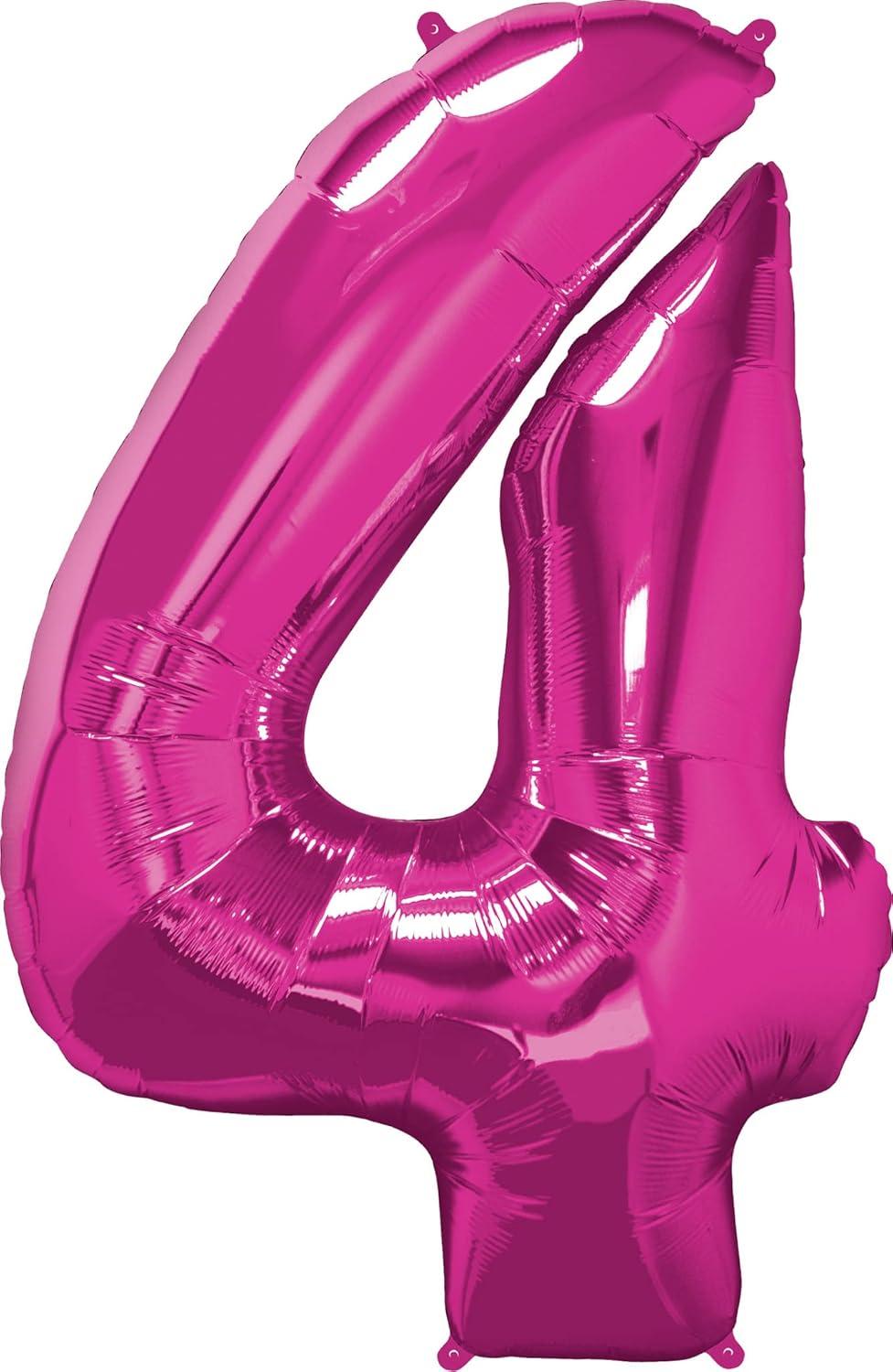 imageQUALATEX 34quot NUMBER EIGHT SAPPHIRE BLUE BALLOONMagenta