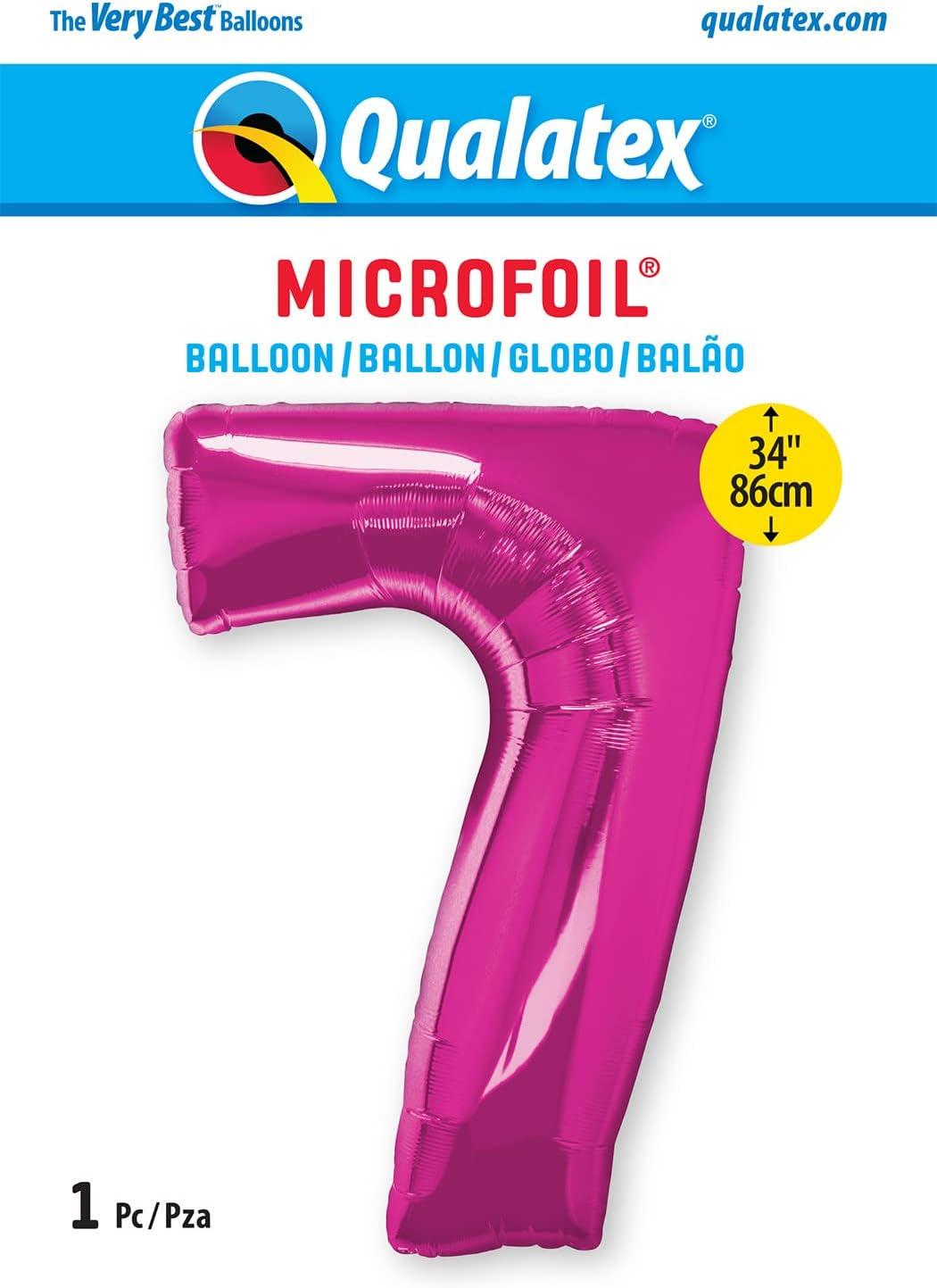 imageQUALATEX 34quot NUMBER EIGHT SAPPHIRE BLUE BALLOONMagenta