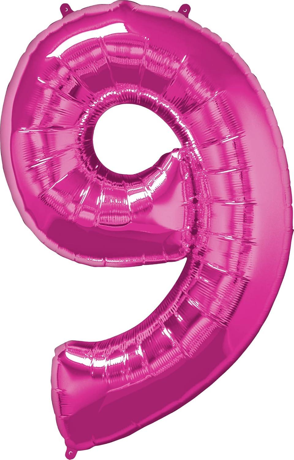 imageQUALATEX 34quot NUMBER EIGHT SAPPHIRE BLUE BALLOONMagenta