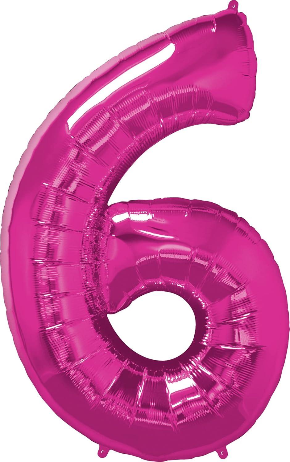 imageQUALATEX 34quot NUMBER EIGHT SAPPHIRE BLUE BALLOONMagenta
