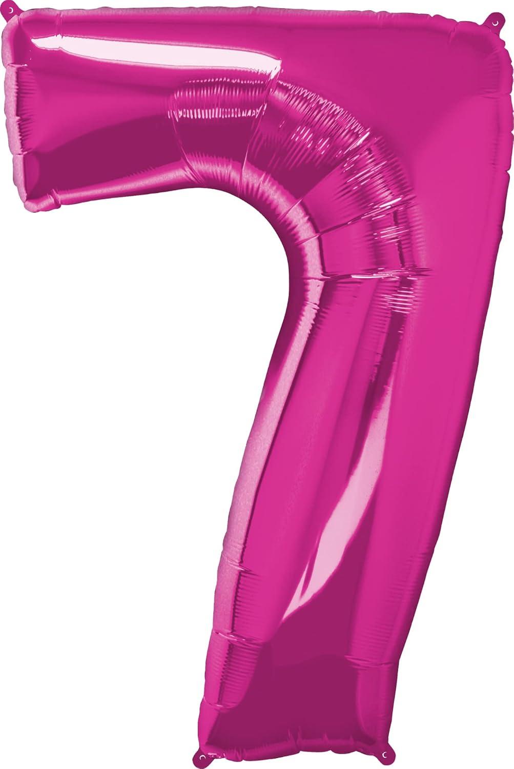 imageQUALATEX 34quot NUMBER EIGHT SAPPHIRE BLUE BALLOONMagenta