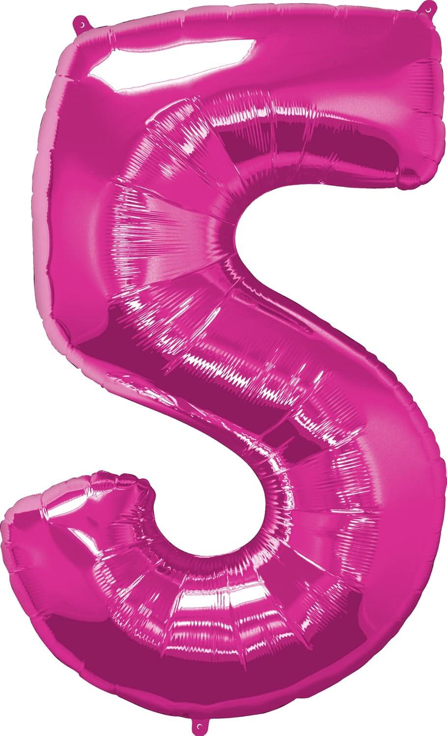 imageQUALATEX 34quot NUMBER EIGHT SAPPHIRE BLUE BALLOONMagenta