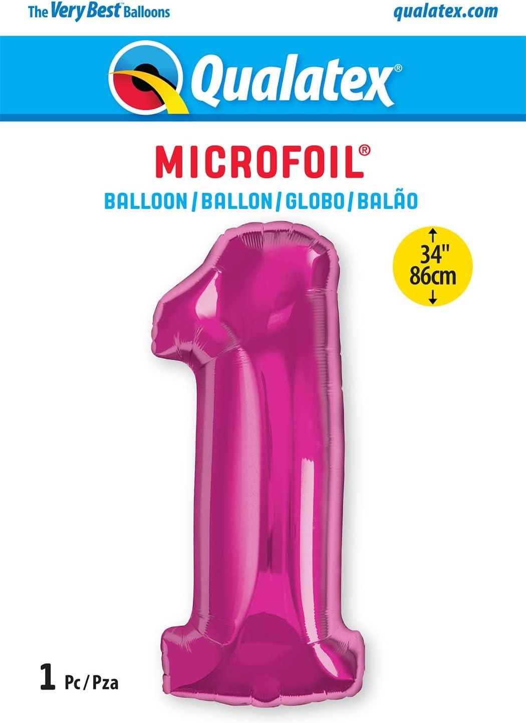 imageQUALATEX 34quot NUMBER EIGHT SAPPHIRE BLUE BALLOONMagenta