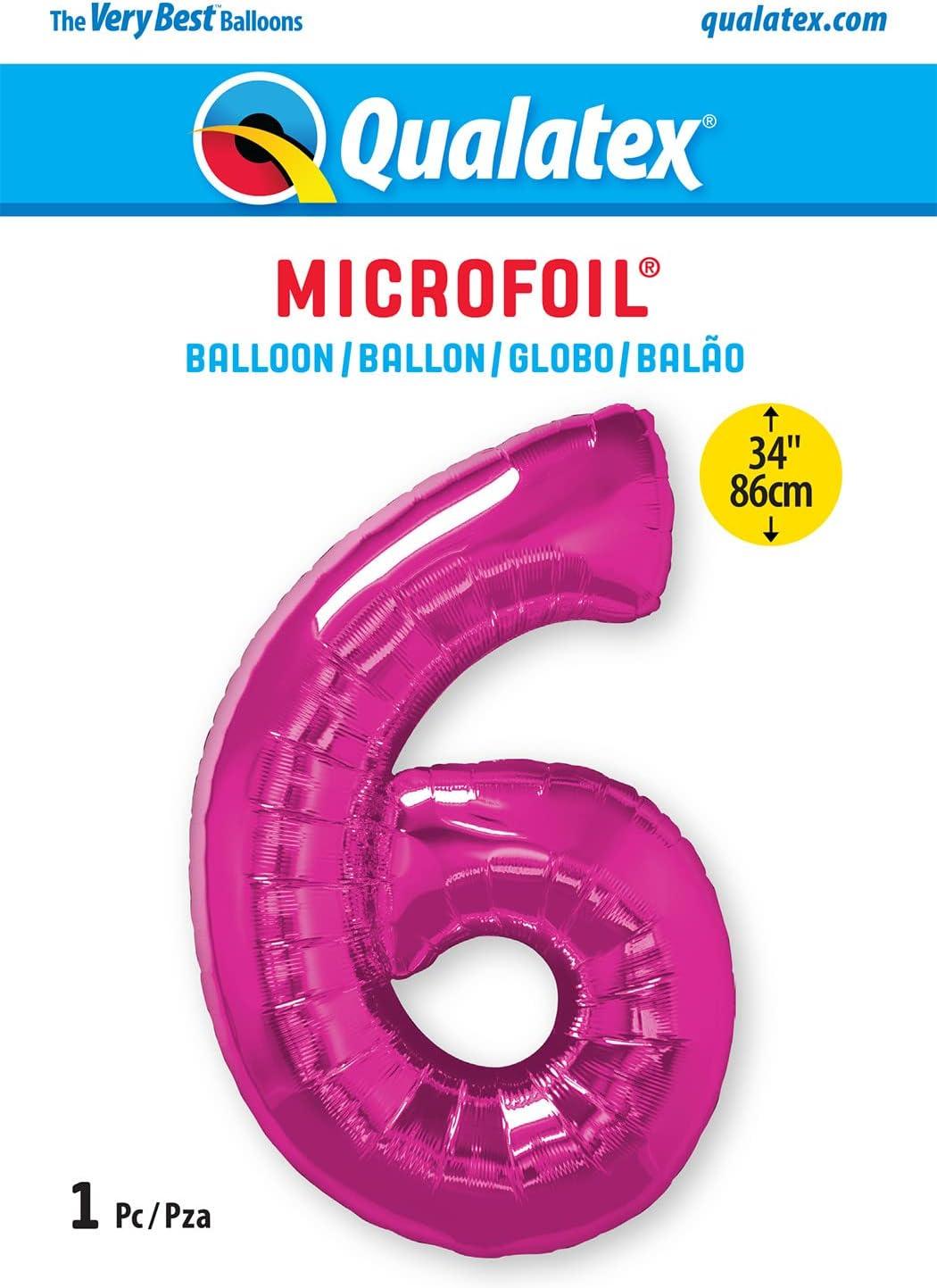 imageQUALATEX 34quot NUMBER EIGHT SAPPHIRE BLUE BALLOONMagenta