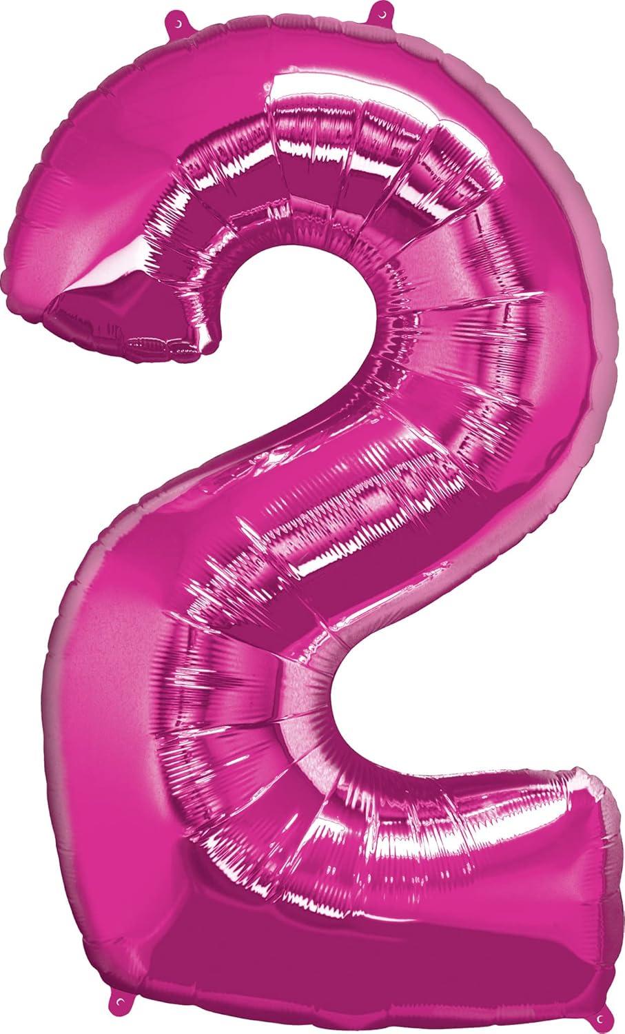 imageQUALATEX 34quot NUMBER EIGHT SAPPHIRE BLUE BALLOONMagenta