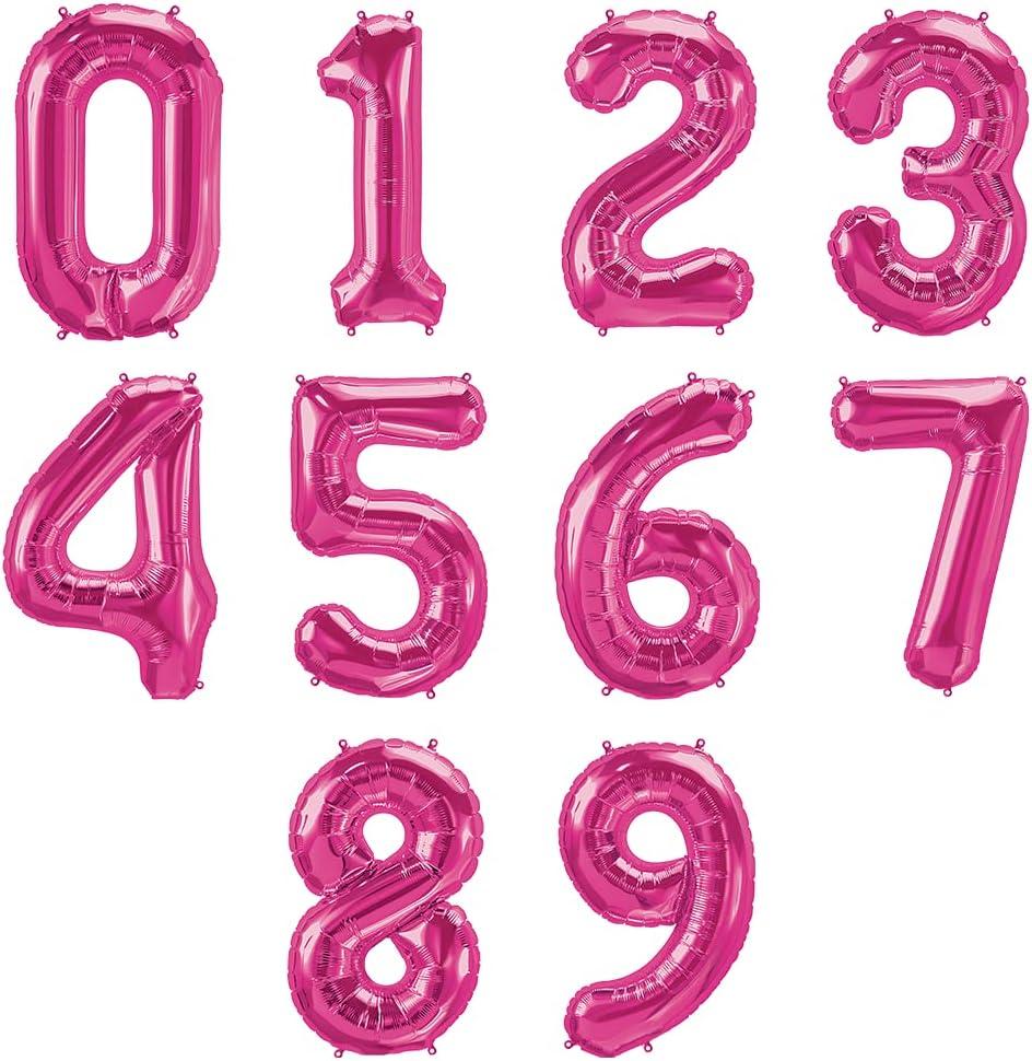 imageQUALATEX 34quot NUMBER EIGHT SAPPHIRE BLUE BALLOONMagenta