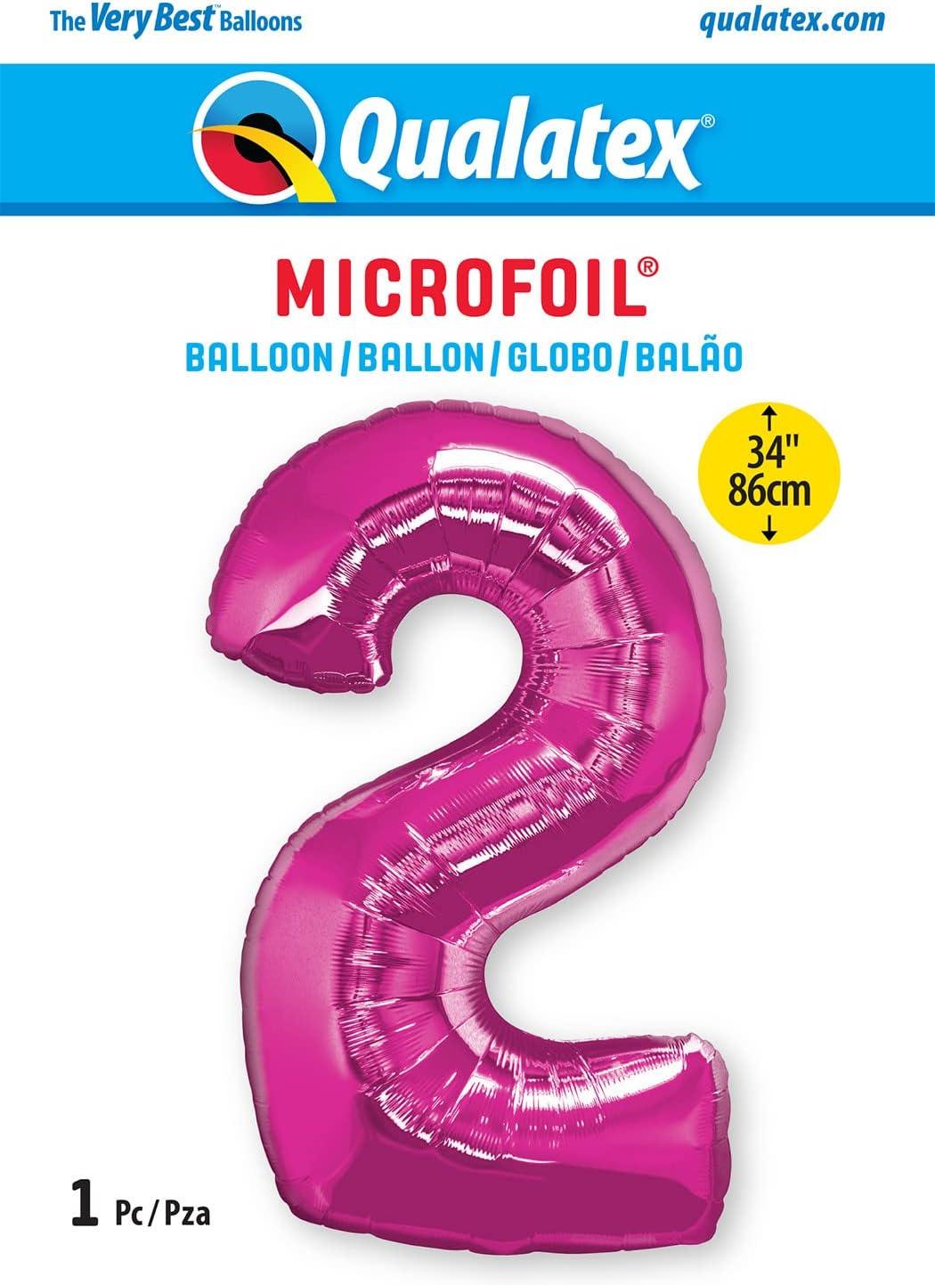 imageQUALATEX 34quot NUMBER EIGHT SAPPHIRE BLUE BALLOONMagenta