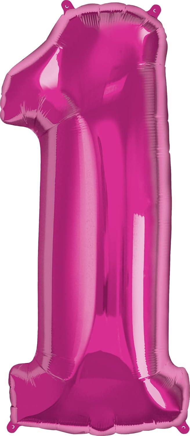 imageQUALATEX 34quot NUMBER EIGHT SAPPHIRE BLUE BALLOONMagenta