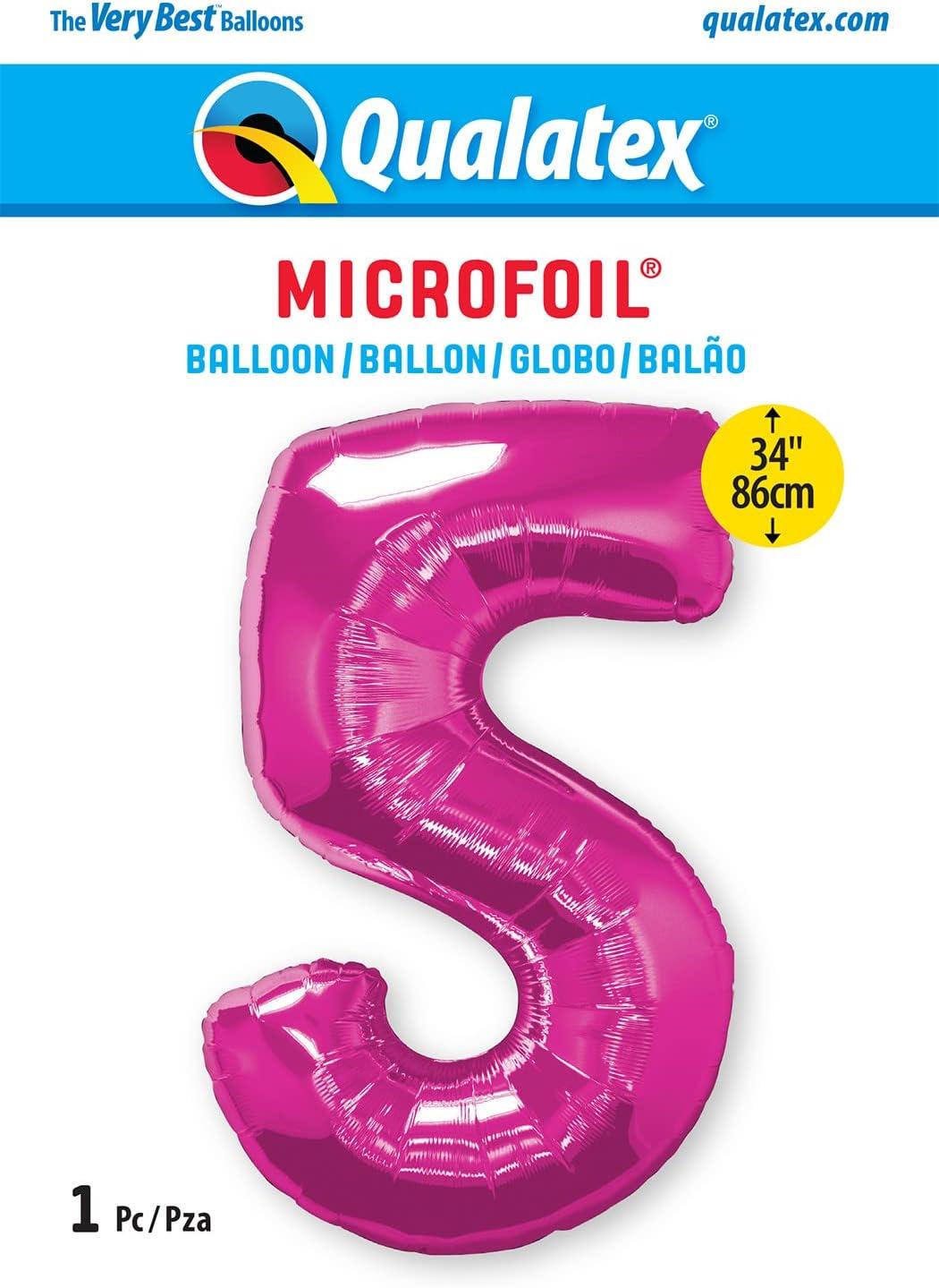 imageQUALATEX 34quot NUMBER EIGHT SAPPHIRE BLUE BALLOONMagenta