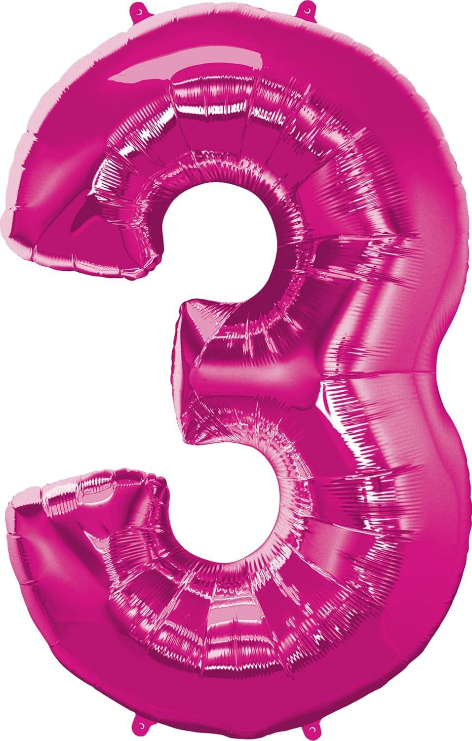 imageQUALATEX 34quot NUMBER EIGHT SAPPHIRE BLUE BALLOONMagenta