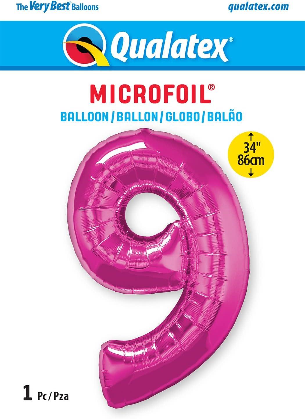 imageQUALATEX 34quot NUMBER EIGHT SAPPHIRE BLUE BALLOONMagenta