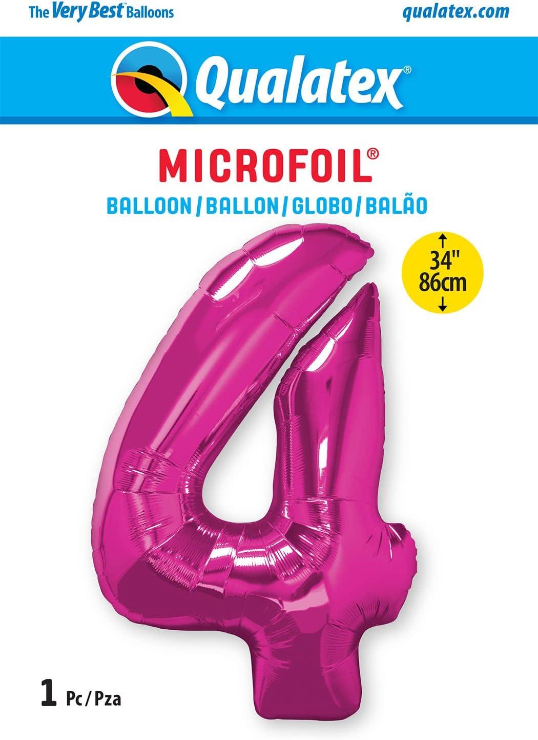 imageQUALATEX 34quot NUMBER EIGHT SAPPHIRE BLUE BALLOONMagenta