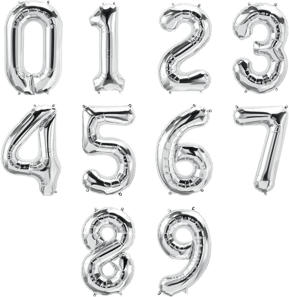 imageQUALATEX 34quot NUMBER EIGHT SAPPHIRE BLUE BALLOONSilver