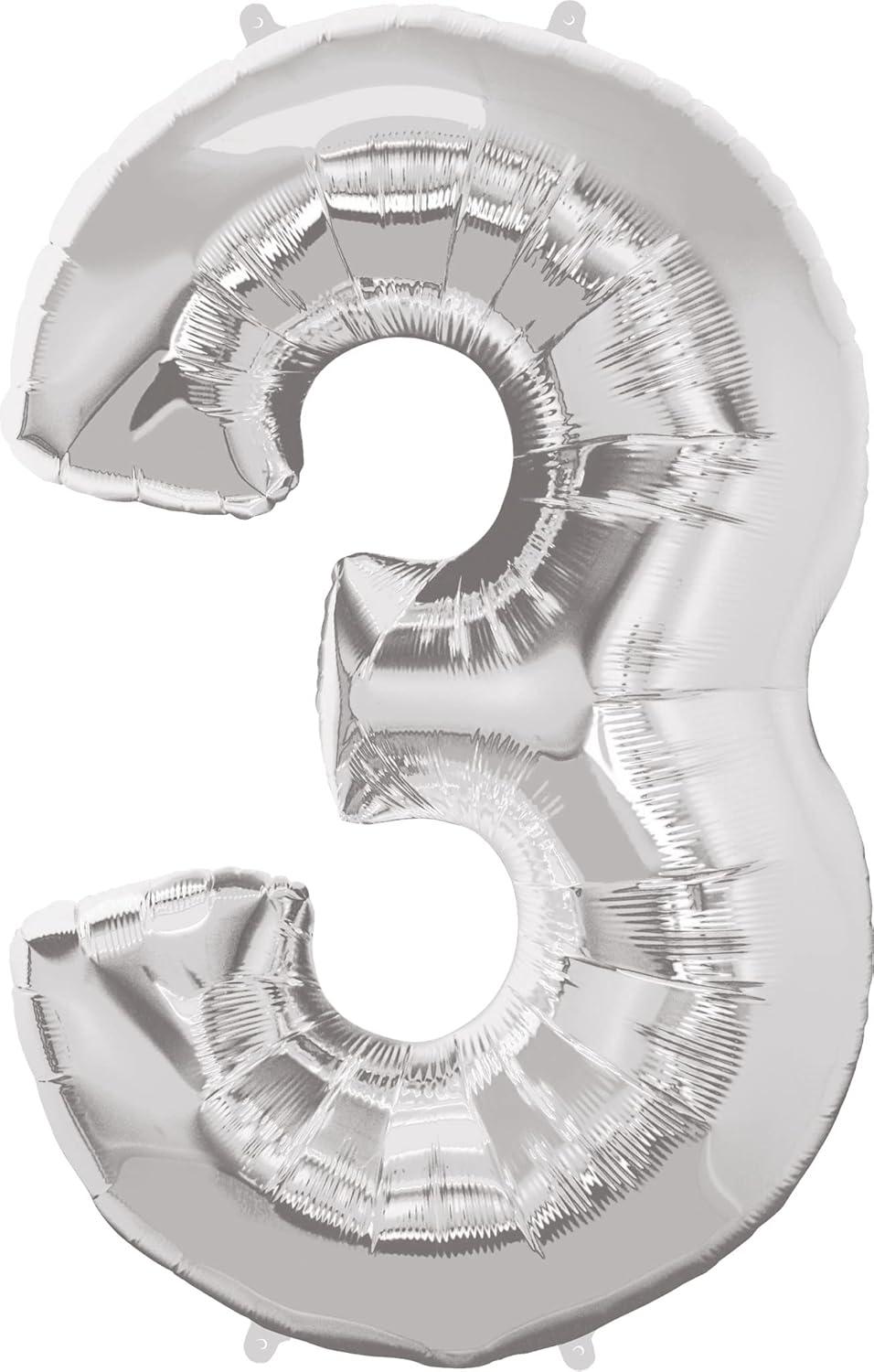 imageQUALATEX 34quot NUMBER EIGHT SAPPHIRE BLUE BALLOONSilver