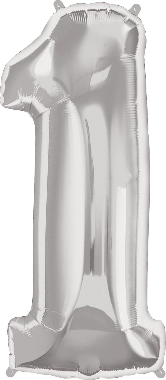 imageQUALATEX 34quot NUMBER EIGHT SAPPHIRE BLUE BALLOONSilver