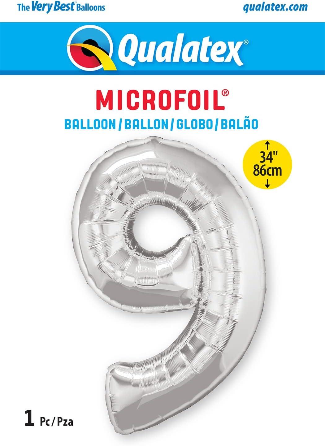 imageQUALATEX 34quot NUMBER EIGHT SAPPHIRE BLUE BALLOONSilver