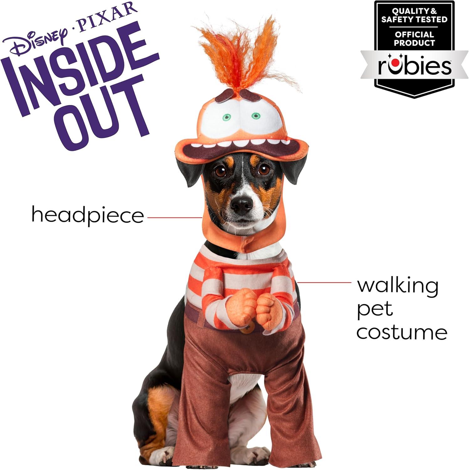 imageRubies Disney Inside Out Anxiety Pet Costume for For Dogs or Cats SmallOrange
