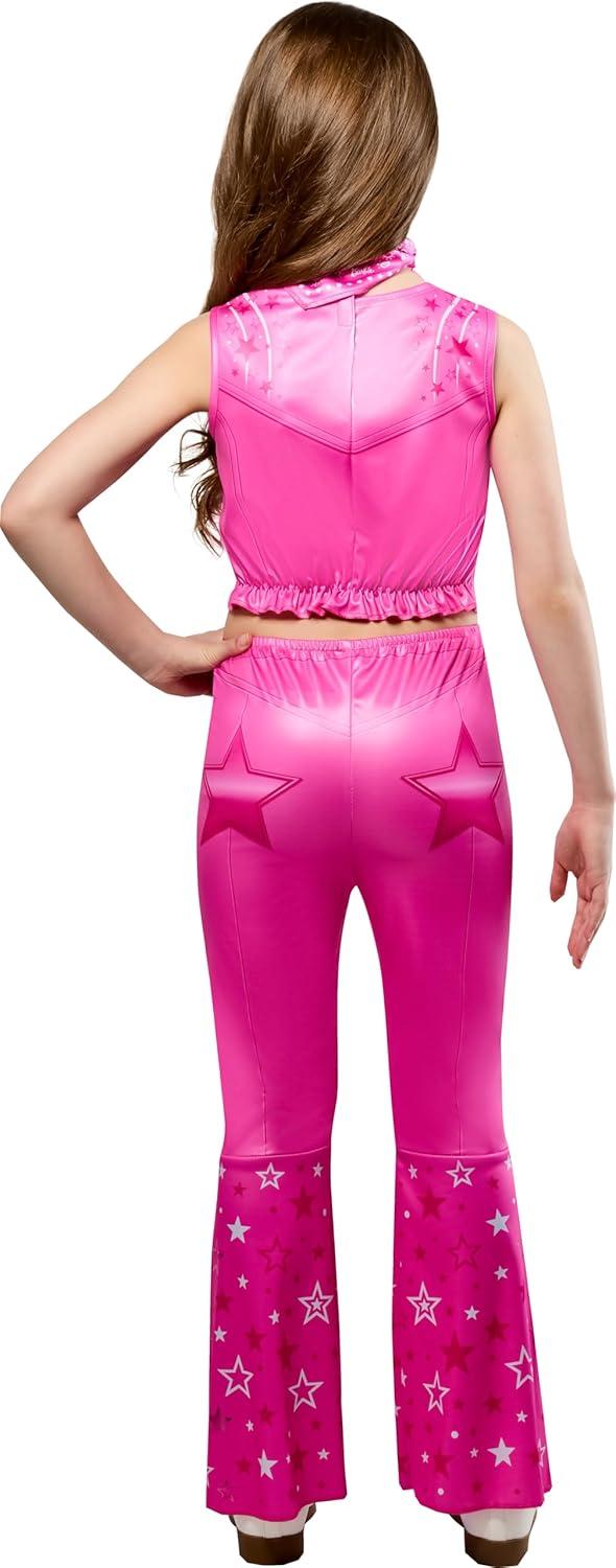 imageRubies Girls Barbie Movie Western Barbie Kids Costume Top with Flared Pants and Scarf