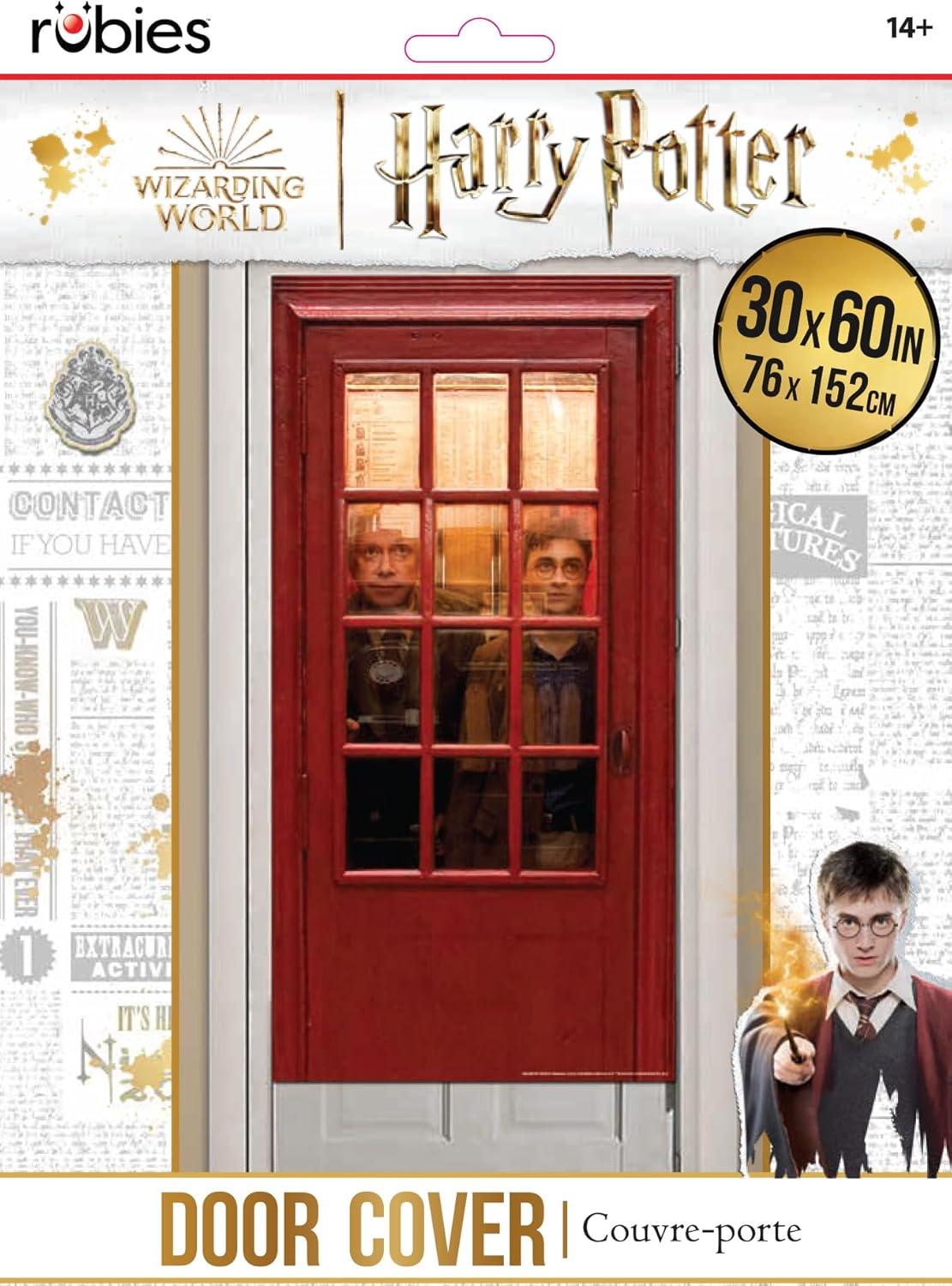 imageRubies Harry Potter Decorative Door Cover Telephone Booth 30quot x 60quot for Themed Parties and Halloween