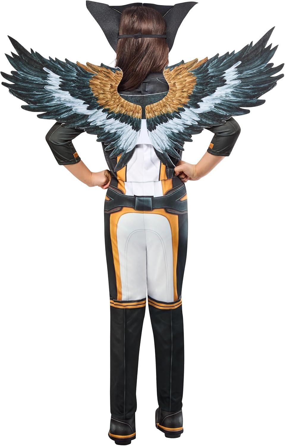 imageRubies Hawk Girl Kids Girls Superman Movie Costume Jumpsuit with Attached Shoe Covers and Headpiece