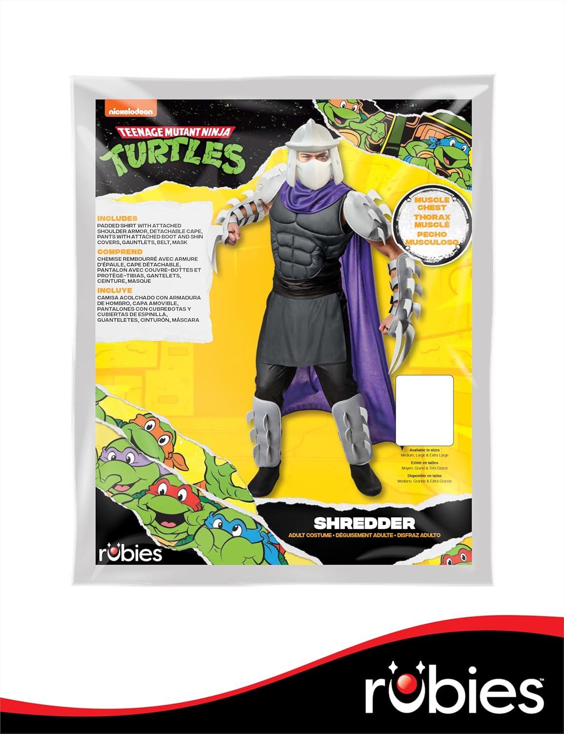 imageRubies Mens Teenage Mutant Ninja Turtles Deluxe Shredder Costume with Cape and MaskAs Shown