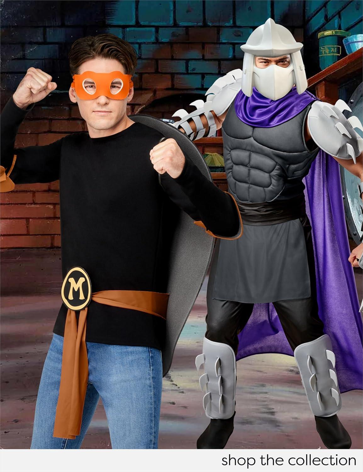 imageRubies Mens Teenage Mutant Ninja Turtles Deluxe Shredder Costume with Cape and MaskAs Shown