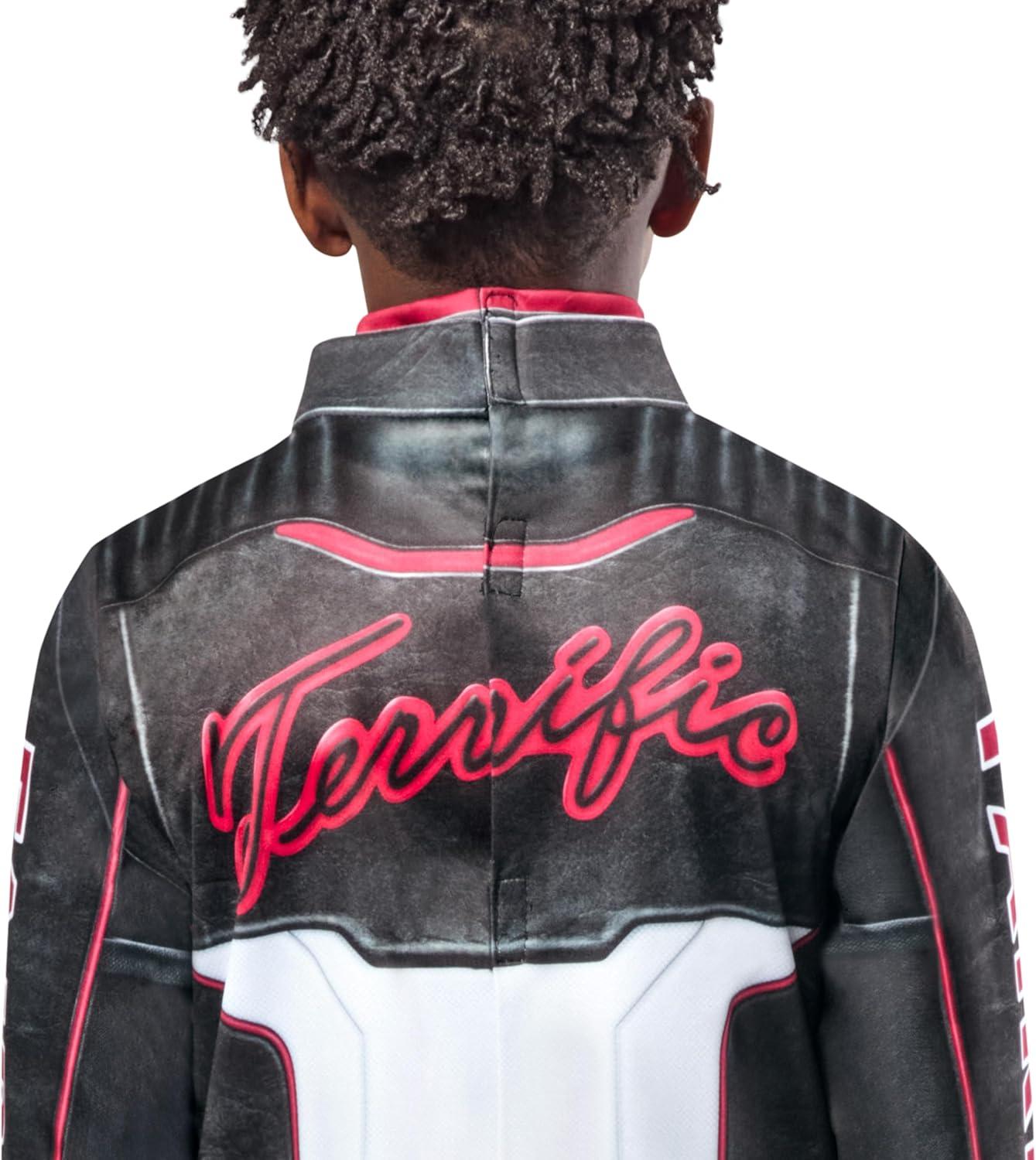 imageRubies Mr Terrific Deluxe Kids Boys Costume Jumpsuit with Attached Faux Jacket and Mask