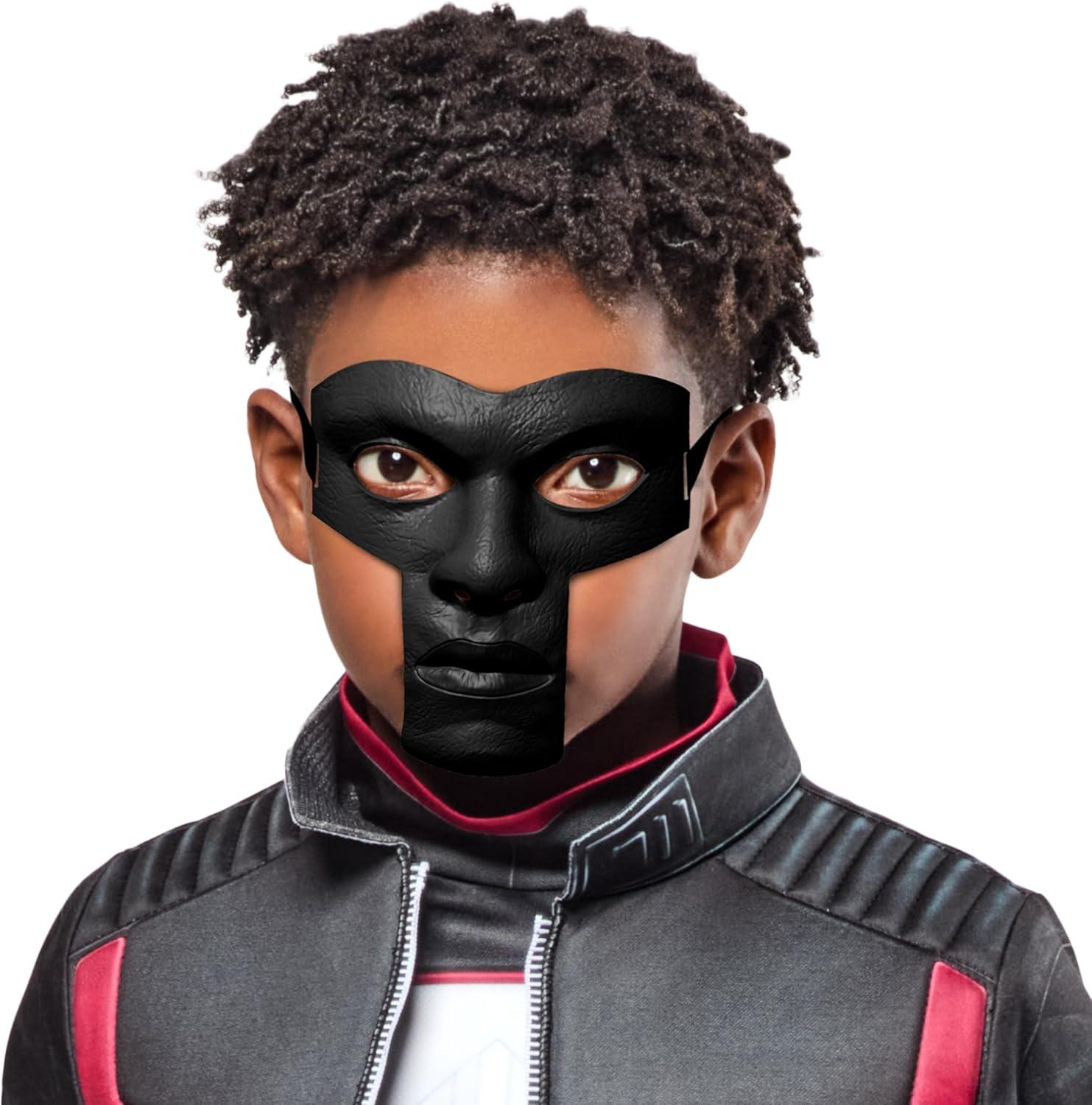 imageRubies Mr Terrific Deluxe Kids Boys Costume Jumpsuit with Attached Faux Jacket and Mask