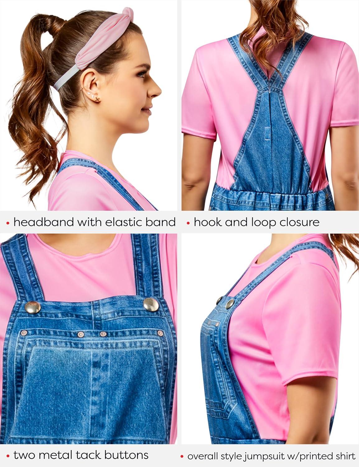 imageRubies Ms Rachel Costume Jumpsuit with Headband for Adult Women for Themed Parties and Halloween