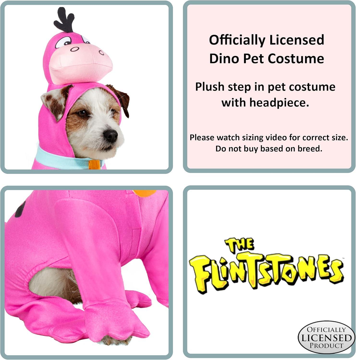 imageRubies The Flintstones Dino Pet Costume for For Dogs or Cats SmallAs Shown