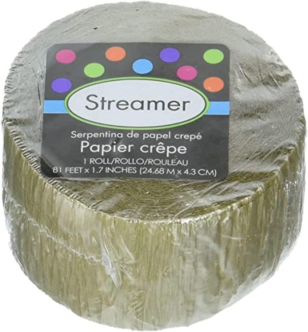 imageSilver Shrink Wrapped Crepe Paper Roll 81 1 Count Great for Stunning DIY Crafts Party Decor and MoreGold