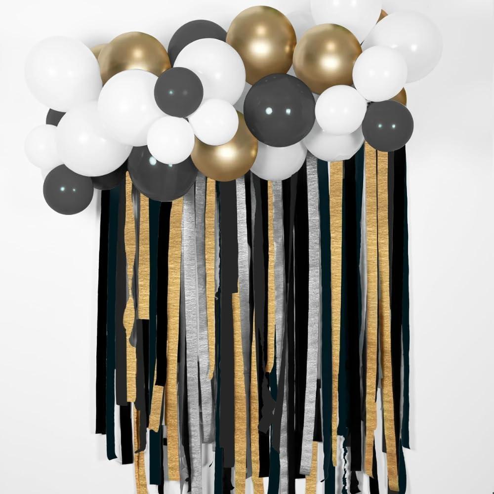 imageSilver Shrink Wrapped Crepe Paper Roll 81 1 Count Great for Stunning DIY Crafts Party Decor and MoreGold