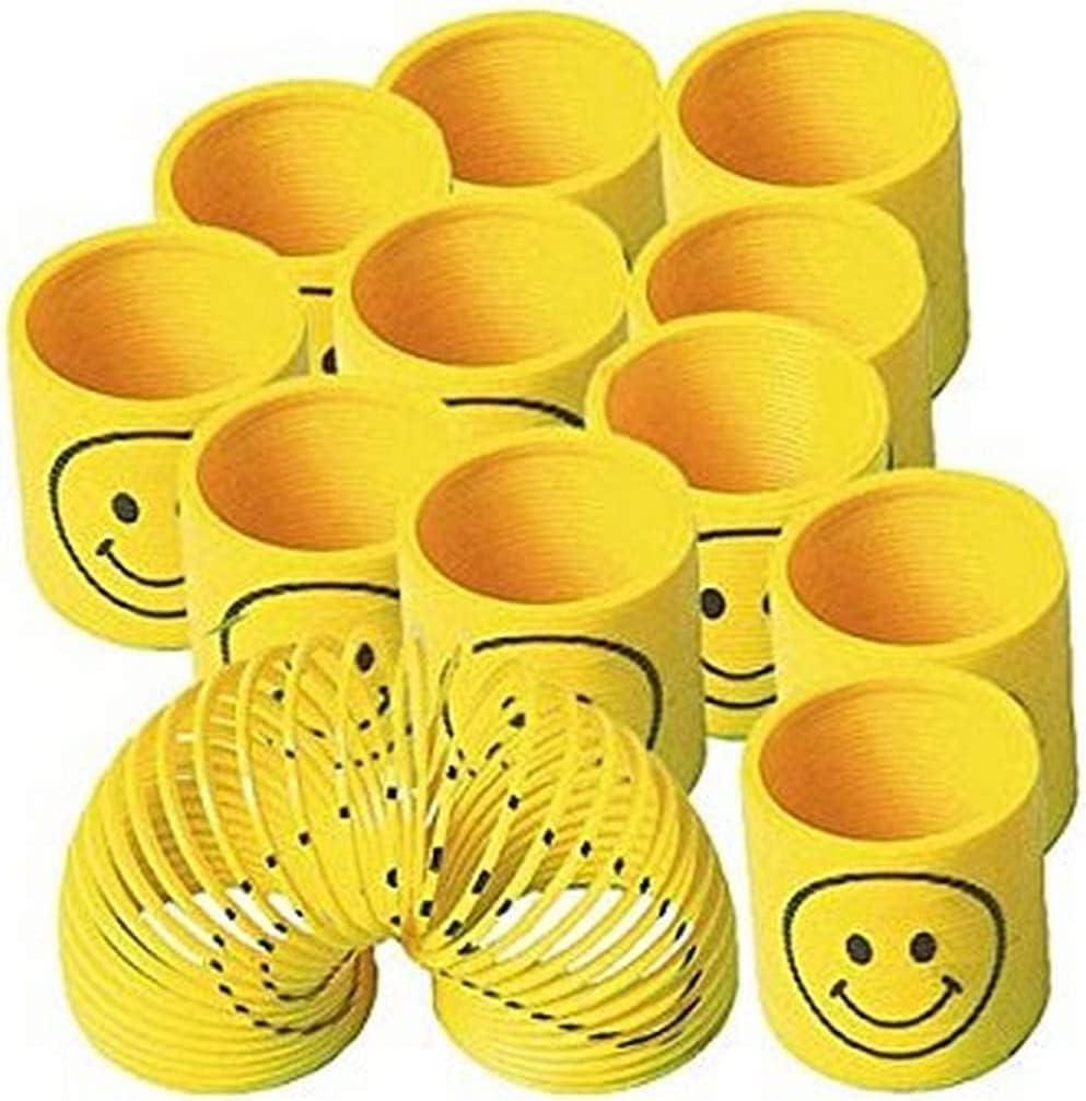 imageSmile Spring Value Pack Favors 138quot x 138quot Pack of 12 Vibrant Yellow Plastic Party Keepsakes Unique ampamp Fun for All OccasionsPack of 12 1 38 x 1 38