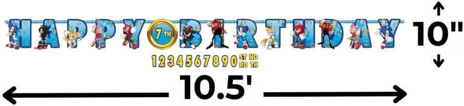 imageSonic Jumbo Add An Age Banner 105 x 10quot Vibrant Multicolor Customizable Party Banner Perfect for Themed Events ampamp Celebrations 1 Pc